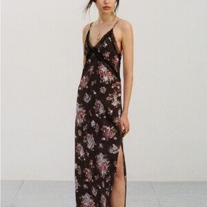 H&M Brock Collection floral lace slip dress